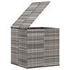 vidaXL Garden Cushion Box PE Rattan 100x97.5x104 cm Grey
