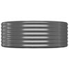 vidaXL Garden Raised Bed Galvanised Steel 507x100x36 cm Anthracite