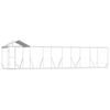 vidaXL Outdoor Dog Kennel with Roof Silver 10x2x2,5 m Galvanised Steel