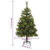 vidaXL Artificial Hinged Christmas Tree with Cones 120 cm