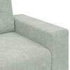 vidaXL Loveseat Sofa Light Grey 180x77x82 cm Velvet