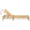 vidaXL Sun Lounger 55x199x30 cm Bamboo