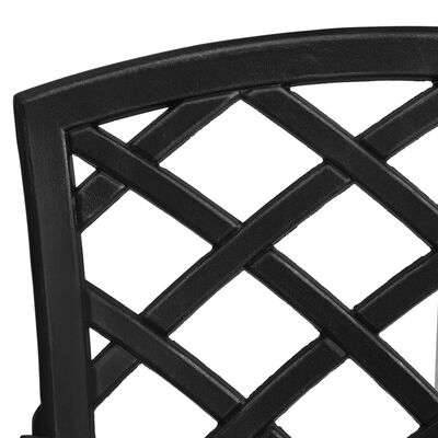 vidaXL Garden Chairs 4 pcs Cast Aluminium Black