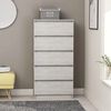 vidaXL Drawer Sideboard Concrete Grey 60x35x121 cm Engineered Wood