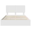 vidaXL Storage Bed with Headboard White 150 x 200 cm Engineered Wood