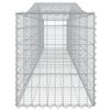 vidaXL Arched Gabion Baskets 2 pcs 400x50x60/80 cm Galvanised Iron