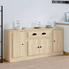 vidaXL Sideboards 3 pcs Sonoma Oak Engineered Wood