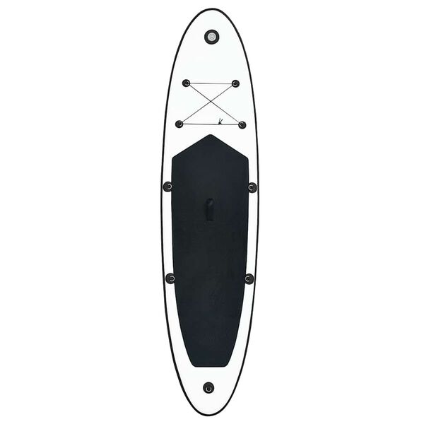 vidaXL Inflatable Stand Up Paddle Board Set Black and White