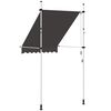 vidaXL Manual Retractable Awning 150 cm Anthracite
