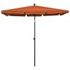 vidaXL Garden Parasol with Pole 210x140 cm Terracotta
