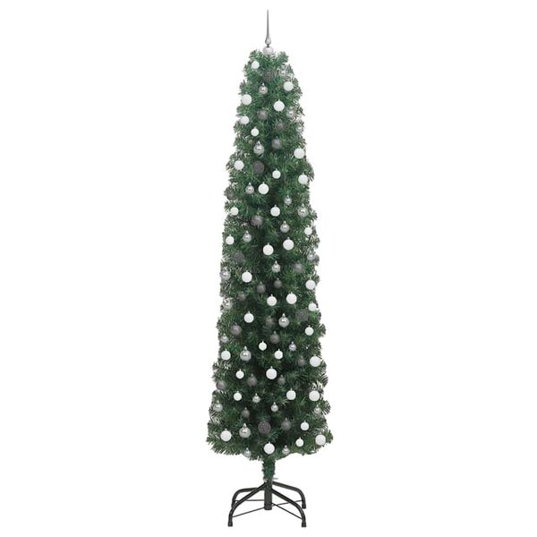 vidaXL Artificial Christmas Tree with 300 LEDs with Stand Green 240 cm