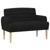 vidaXL Loveseat with Button Tufted Black 116 x 67 x 80 cm Fabric