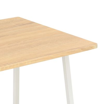 vidaXL Desk with Shelving Unit White and Oak 102x50x117 cm