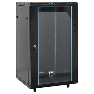 vidaXL 18U Network Cabinet with Swivel Feet 19" IP20 60x60x100 cm