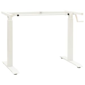 vidaXL Stand Up Desk Frame | White | Carbon steel | Adjustable