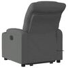 vidaXL Stand up Massage Recliner Chair Dark Grey Fabric