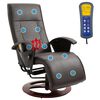 vidaXL Massage Chair Brown Faux Leather