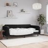 vidaXL Day Bed without Mattress Black 90x190 cm Velvet