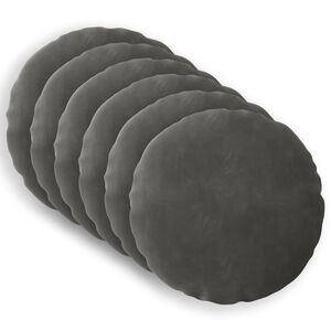 vidaXL Cushion with Pillow HEERLEN 6 pcs Dark Grey Velvet
