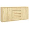 vidaXL Side Cabinets 3 pcs Solid Wood Pine