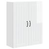 vidaXL Wall Cabinet LUCCA High Gloss White 80 x 31 x 100 cm