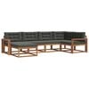 vidaXL Outdoor Sofa Set 6 pcs Natural and Anthracite