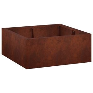 vidaXL Retaining Wall 4 pcs 100 x 100 x 40 cm Weathering Steel Rusty