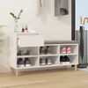 vidaXL Shoe Cabinet High Gloss White 102x36x60 cm Engineered Wood