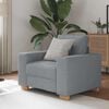 vidaXL Sofa Chair Light Grey 60 cm Fabric