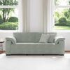 vidaXL 3-Seater Sofa Light Grey 220x77x82 cm Velvet