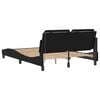 vidaXL Bed Frame with LED without Mattress "Zadar" Black 137x190 cm