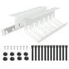 vidaXL Under Desk Cable Management Tray 2 pcs White