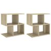 vidaXL Bedside Cabinets 2 pcs Sonoma Oak 50x30x51.5 cm Engineered Wood