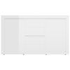 vidaXL Sideboard High Gloss White 120x36x69 cm Engineered Wood