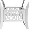vidaXL 5 Piece Bistro Set Cast Aluminium White