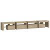 vidaXL TV Cabinet with LED Lights Sonoma Oak 260x36.5x40 cm