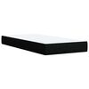 vidaXL Box Spring Bed with Mattress Black King Single Fabric