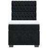 vidaXL Box Spring Bed with Mattress Black King Single Velvet
