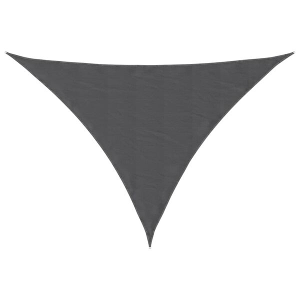 vidaXL Sunshade Sail Oxford Fabric Triangular 2.5x2.5x3.5 m Anthracite