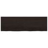 vidaXL Table Top Dark Brown 160x50x(2-4) cm Treated Solid Wood Oak