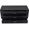 vidaXL Metal Tool Chest 3 Drawers Black