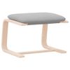 vidaXL Footstool Light Grey 51x41x40 cm Fabric