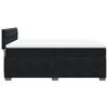 vidaXL Box Spring Bed with Mattress Black Queen Velvet