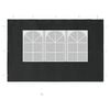vidaXL Party Tent Sidewall 2 pcs with Window PE Anthracite