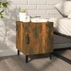 vidaXL Bedside Cabinet Smoked Oak Engineered Wood