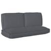vidaXL Cushion Set Oxford Fabric Anthracite 120 x 50 x 52 cm