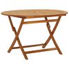 vidaXL Folding Garden Table 120 cm Solid Acacia Wood