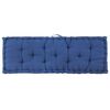 vidaXL Pallet Floor Cushion Cotton 120x40x7 cm Light Blue