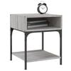vidaXL Bedside Table Grey Sonoma 40x41x50 cm Engineered Wood