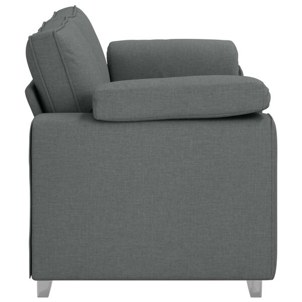 vidaXL Sofa Dark Grey 180 x 77 x 82 cm Fabric
